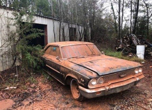 Ford 1963 года, долгие годы стоявший в карьере (15 фото) 66f9faf88f1d3.jpeg