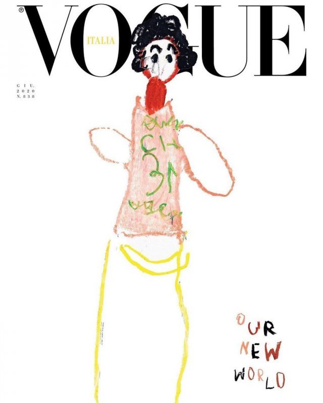 Итальянский Vogue с детскими рисунками (8 фото) 66f9ee83bf0d4.jpeg