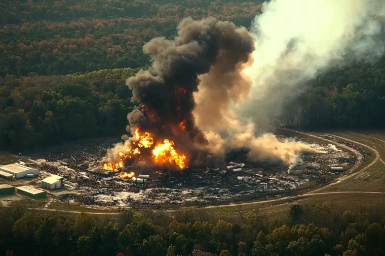 Kadry Moshhnogo Vzryva Na Zavode V Tennesi Pojavilis V Seti 2013879