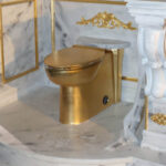 Tron dostojnyj korolja u trampa pojavilsja zolotoj unitaz na ulice 733ac47